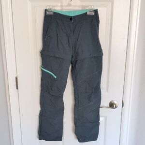 Quechua Girls Gray Modular Hiking Pants MH500 - 12/13